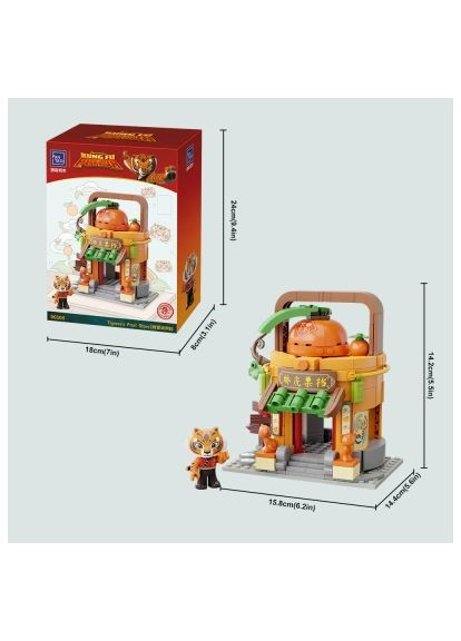 Конструктор Kung Fu Panda Кунгфу Панда Міні Вид на вулицю - Фруктова крамниця Тигриці (86508) Pantasy Kung Fu Panda Кунгфу Панда Міні Вид на вулицю - Фр (366700459)