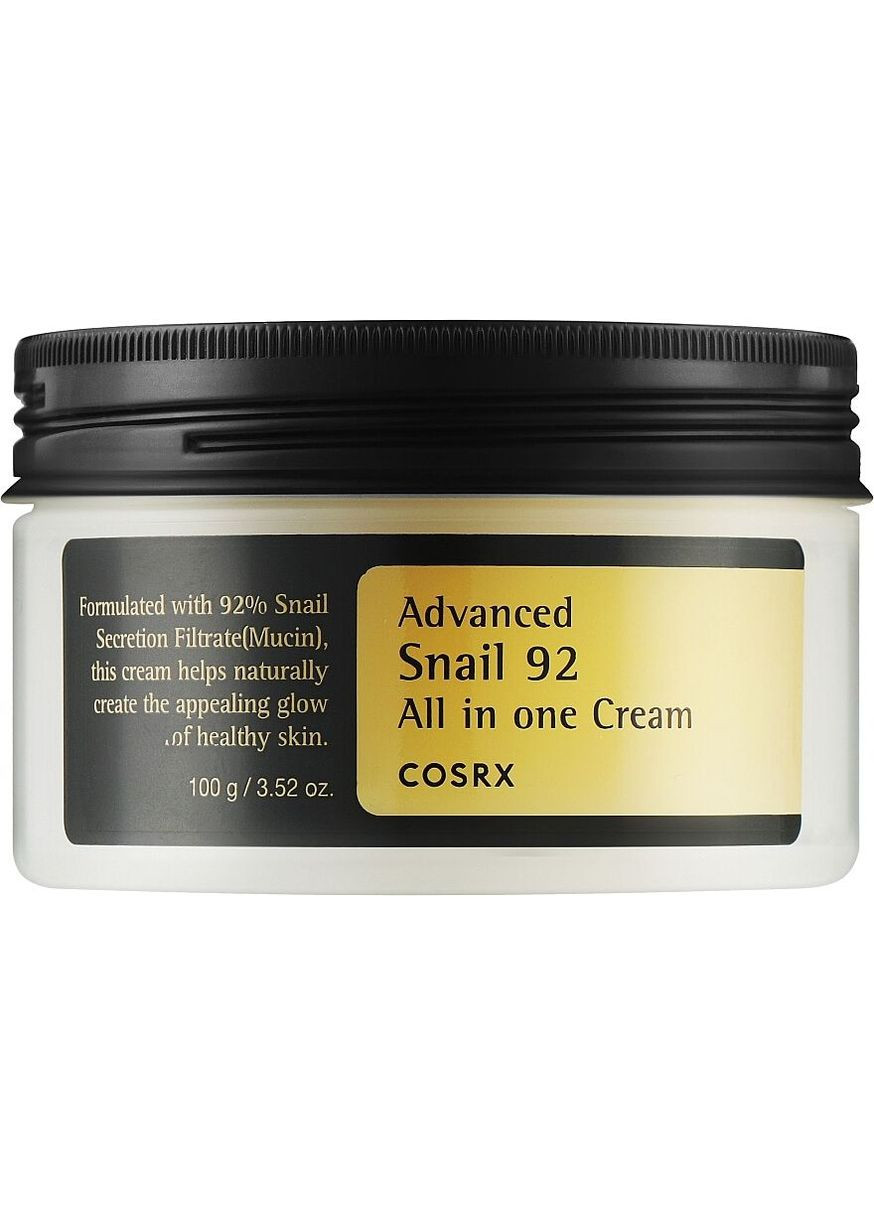 COSRX Универсальный крем с муцином улитка 100 мл Advanced Snail 92 All in one Cream — Крем, Южная Корея (306437033)