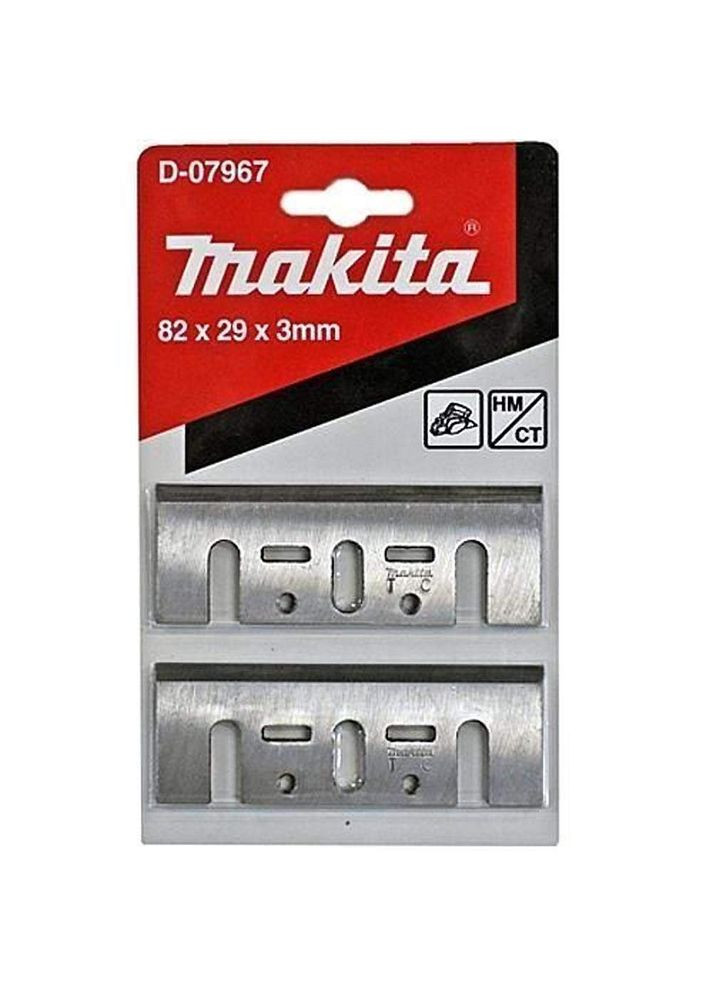 Набор строгальных ножей HM/TC D07967 (82 мм, 2 шт) для электрорубанка (30125) Makita (290253758)