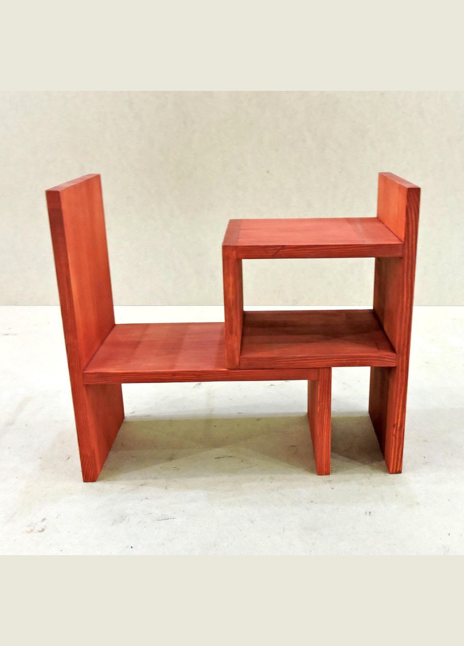 Настольная книжная полка из дерева Кассиль коралл (КПЛ-001614) No Brand (328415347)