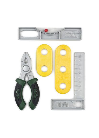 Игрушка BOSCH набор инструментов уровень, плоскогубцы, уголок, рейки (BOS-8007-A) Klein (365590613)
