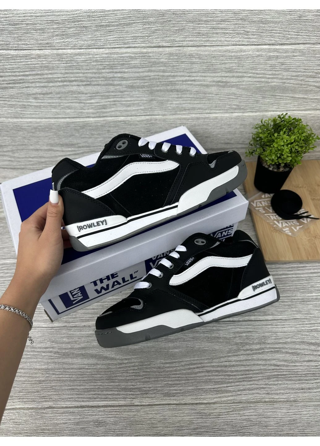 Білі літні кеди vans rowley xlt black white ванс ровлі хлт No Brand