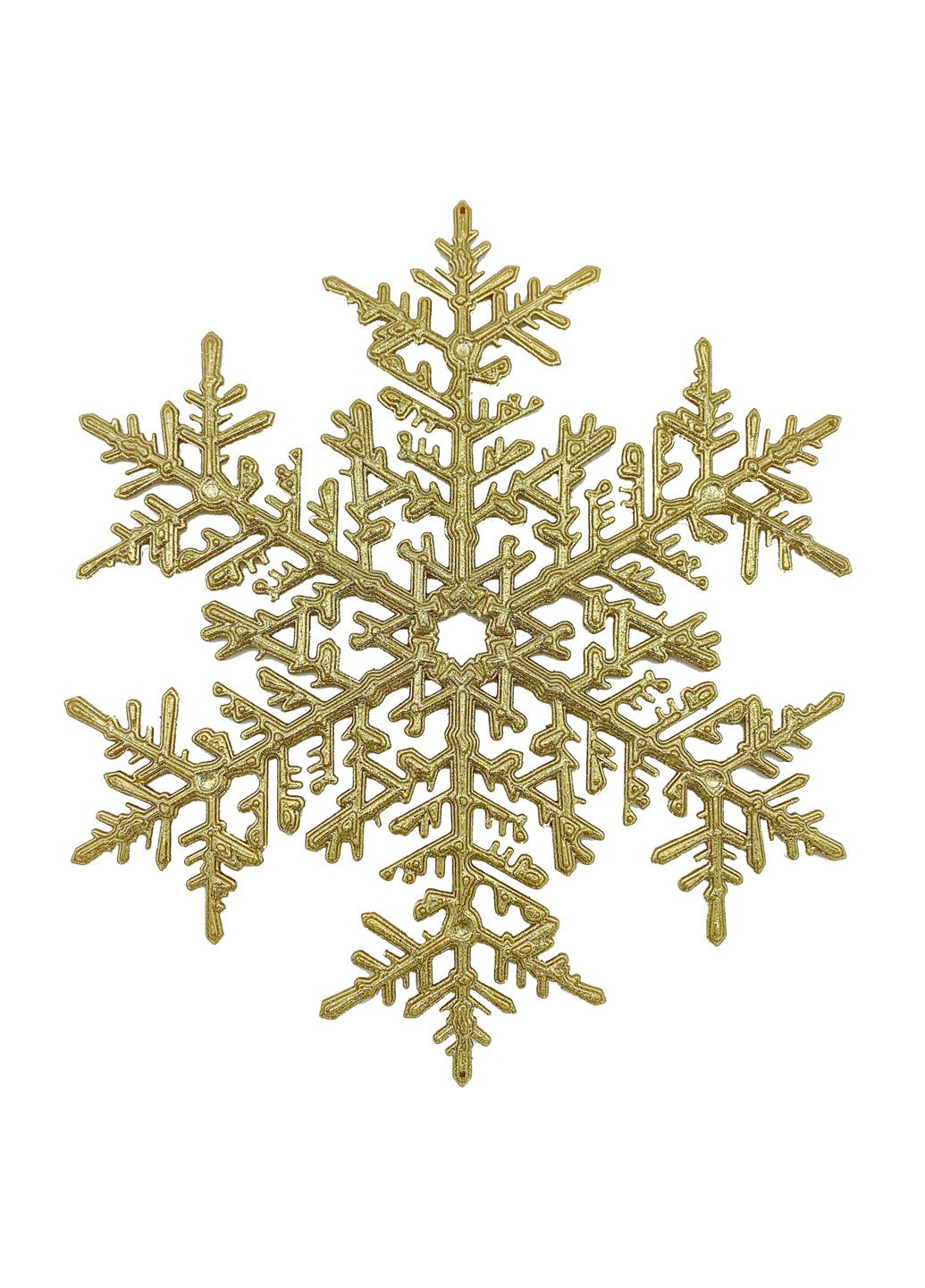 Новорічна підвіска Сніжинка велика 25 см білий MIS LT (365627833)