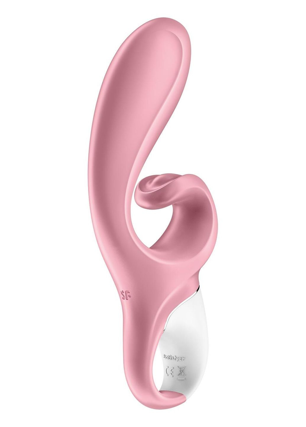 Смартвібратор-кролик Hug Me Pink, 2 мотори, діаметр 4,2см, широка кліторальна частина Satisfyer (297516723)