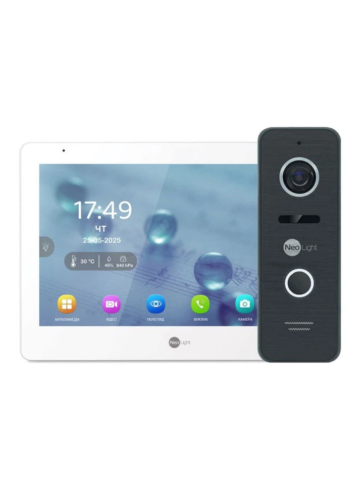 Комплект відеодомофону MEZZO Hybrid HD KIT Black NeoLight (398370128)