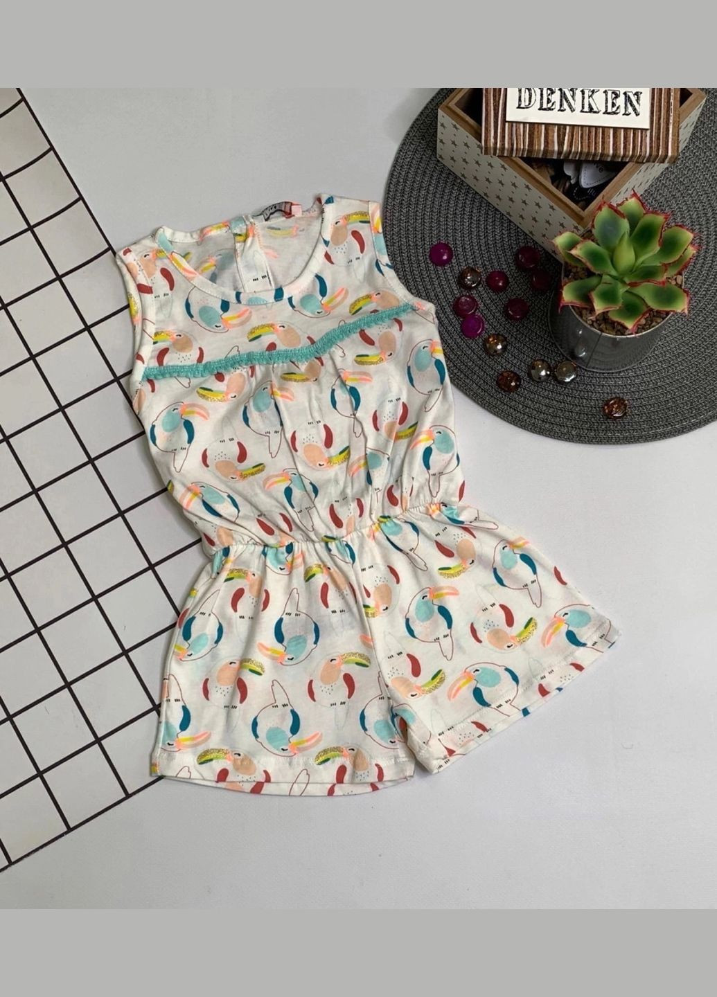 Комбинезон детский летний с шортами на девочку No Brand (341132966)