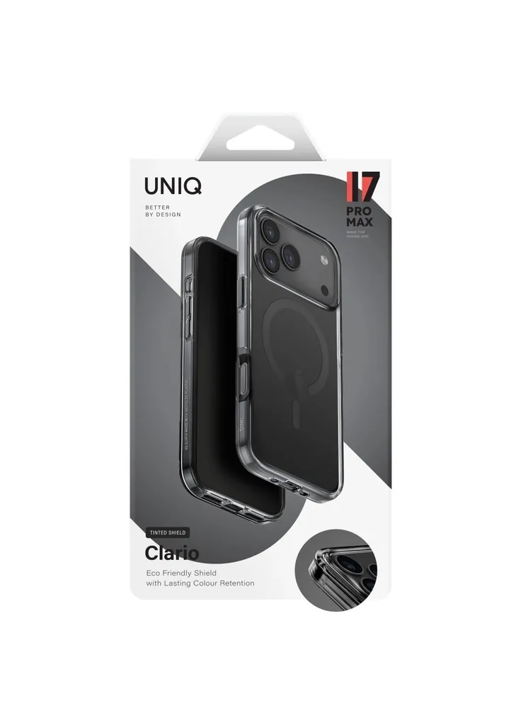 Чохол до мобільного телефона (8886463694831) UNIQ Clario iPhone 17 Pro Max Magclick Charging Black (410236432)