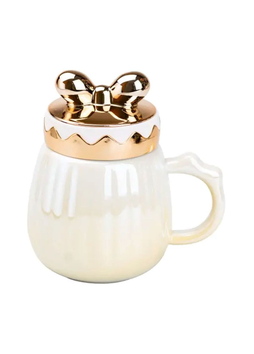 Чашка порцелянова 500 мл із кришкою Жовта HP7194Y Jooki (358706410)