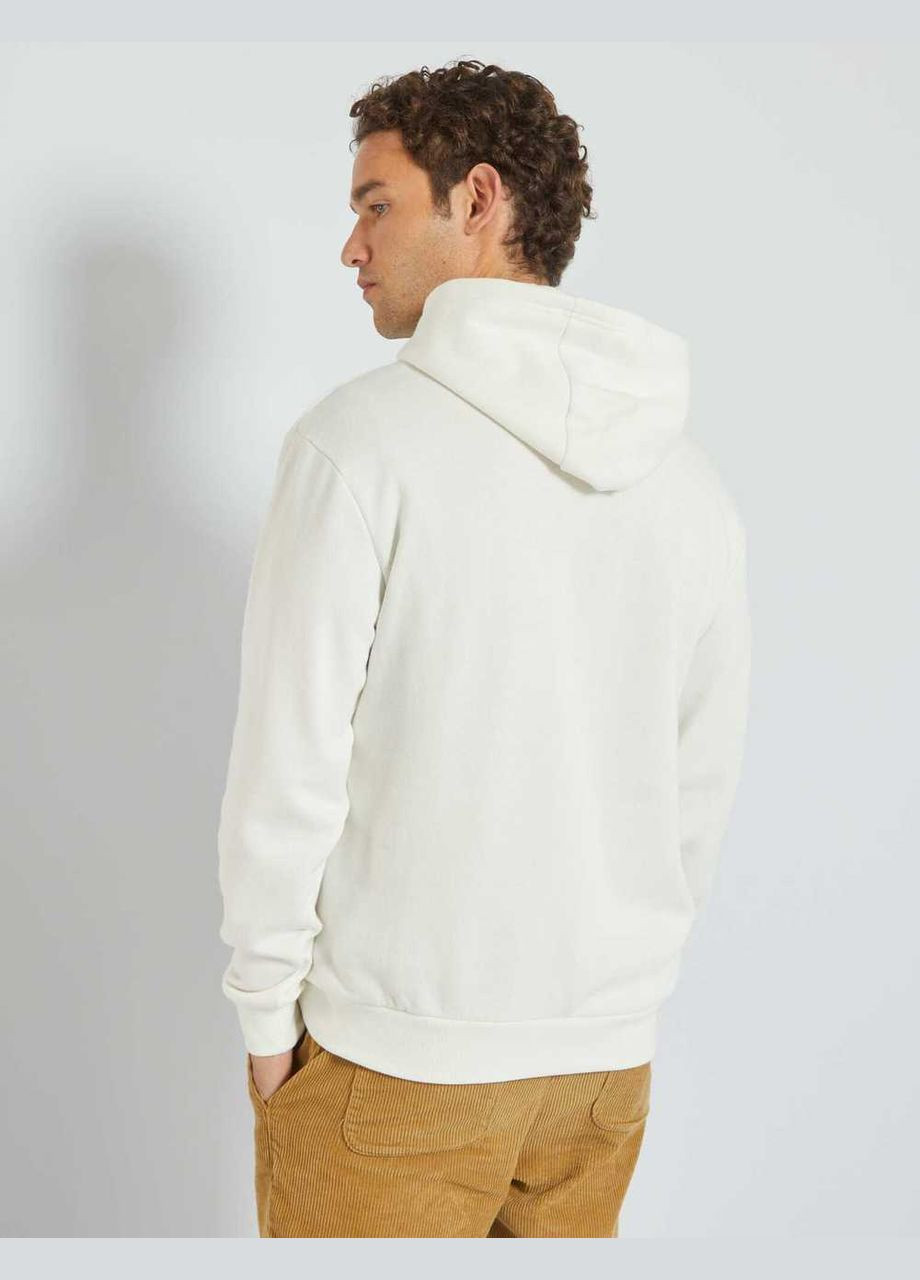 Худи флис,молочный с принтом, Kiabi (306813673)