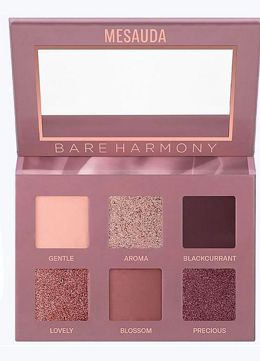 Палетка тіней для повік Bare Harmony 2.0 Palette Tender Mauve 6g (1158136-194298) Mesauda Milano (368665870)