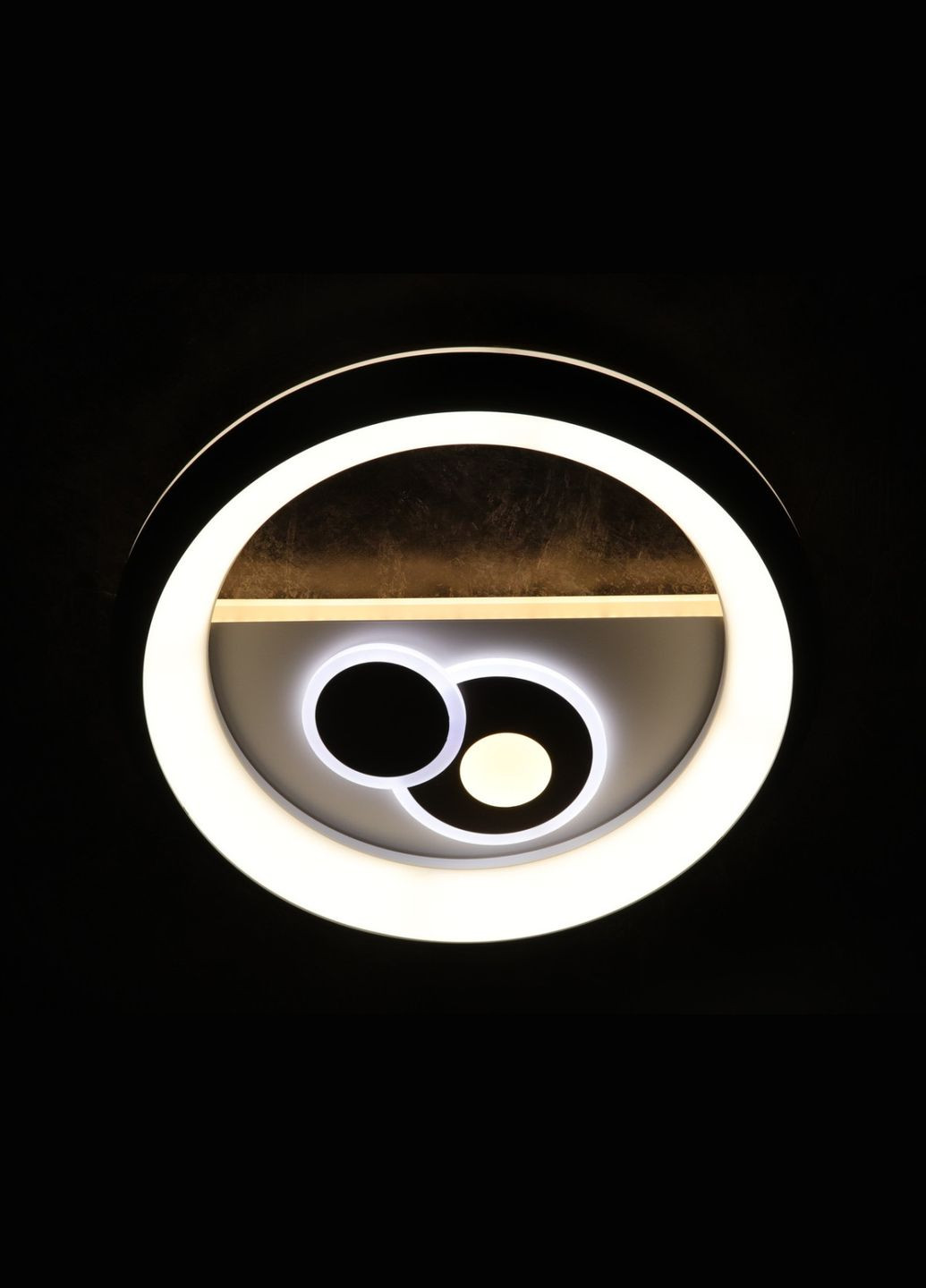 Люстра светодиодная подвесная LED светильник для квартиры на потолок лэд с пультом 25350 Белый 8х48х48 см. Sunnysky (364768137)