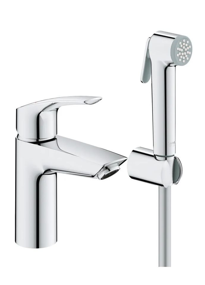 Смеситель для раковины с гигиеническим душем Eurosmart New (23124003) Grohe (369933280)