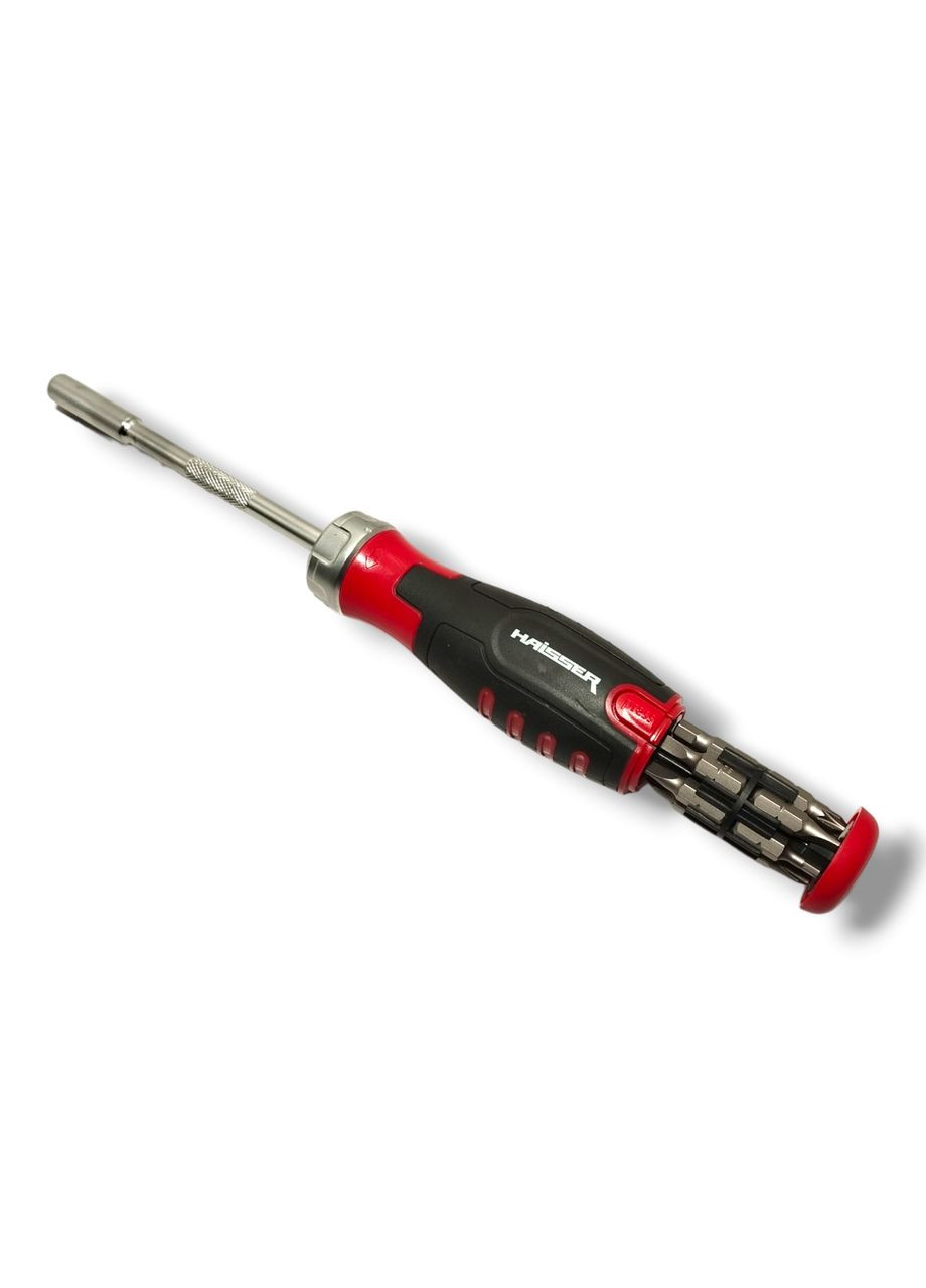 Викрутка з тріскачкою та бітами 12 в 1, (арт.49137) Haisser (337360860)