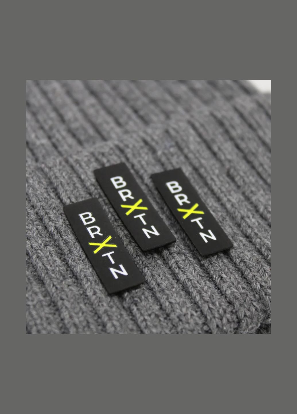 Нашивка "BRXTN" чорного кольору (7413) No Brand (335811681)