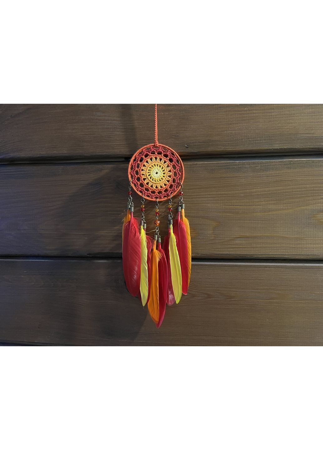 Мини/Авто-ловец снов "Феникс" с перьями утки. Оберег-подвеска в машину. Амулет на зеркало заднего вида Dream Studio (363057479)