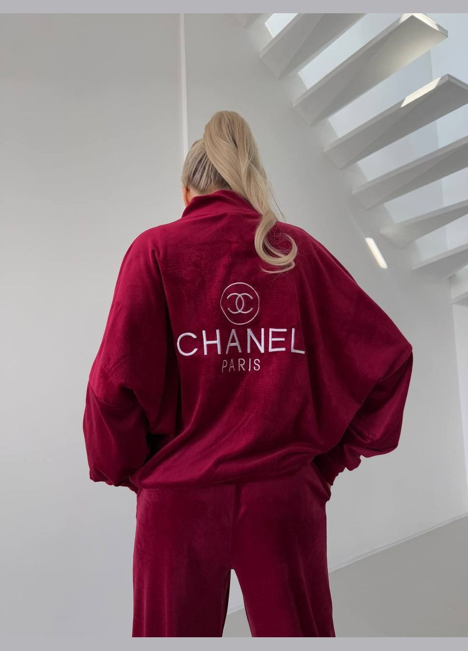 Костюм велюровый Турция,брюки и кофта с вышивкой на спине No Brand (341094438)