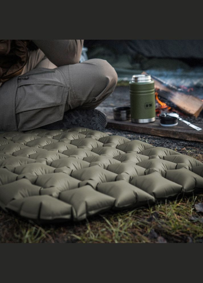 Каремат надувний 195х60 олива M-TAC (315339423)