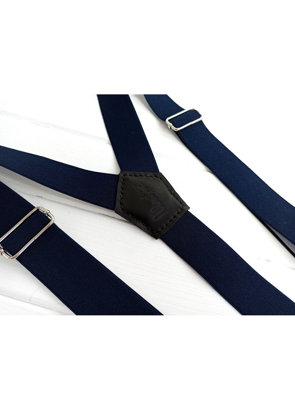 Темно-сині підтяжки для брюк Major Style (357206620)