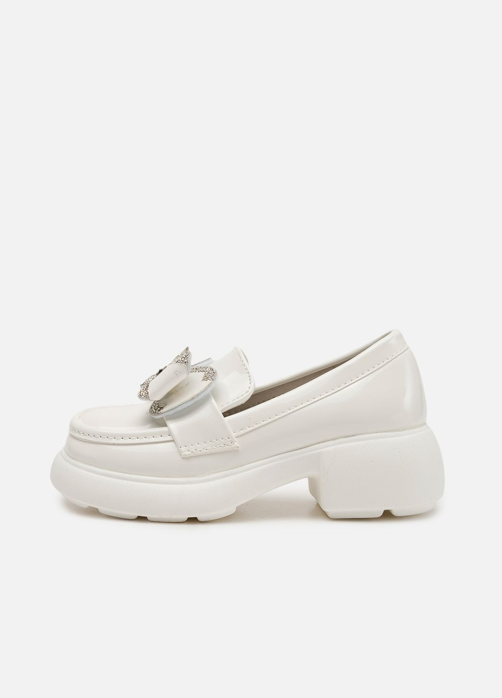 Белые туфли на каблуке для девочки цвет белый cb-00264568 Buddy Sheep