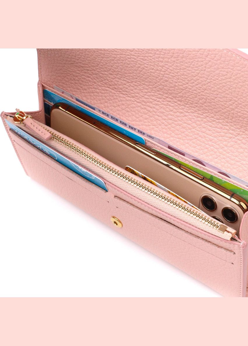 Оригинальный женский кошелек с монетницей на молнии из натуральной кожи 21963 Tony Bellucci (329197083)