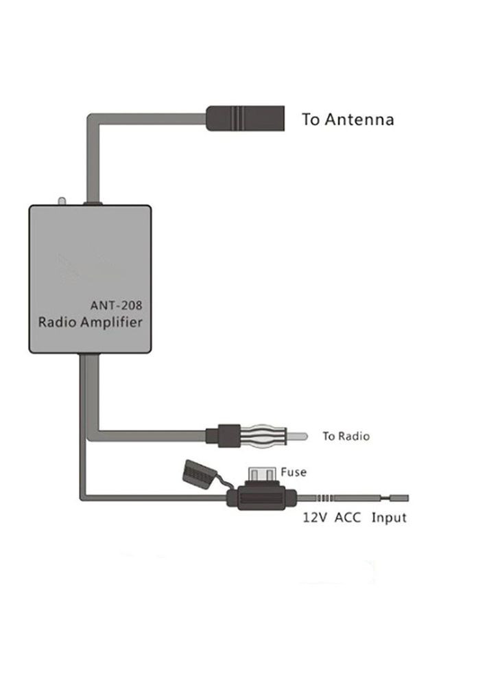 Автомобільний AM/FM-радіо підсилювач (4598) 12 шт. Lesko (349730068)