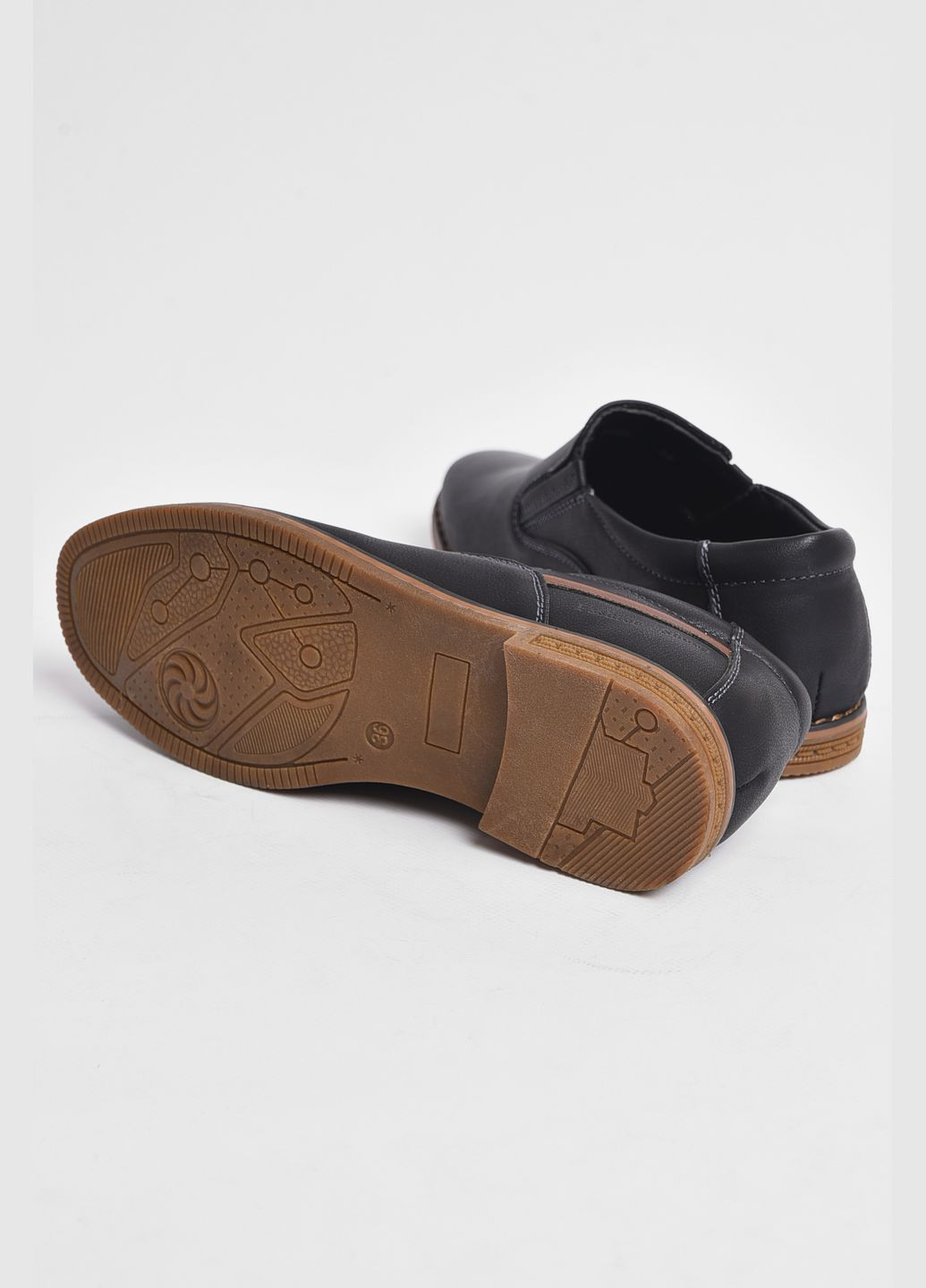 Туфлі підліткові для хлопчика чорного кольору Let's Shop (289843202)