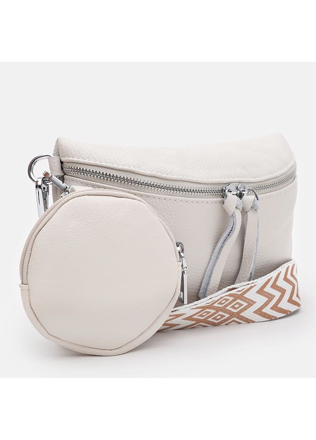 Жіноча шкіряна сумка K15-5813w-white Borsa Leather (367992121)
