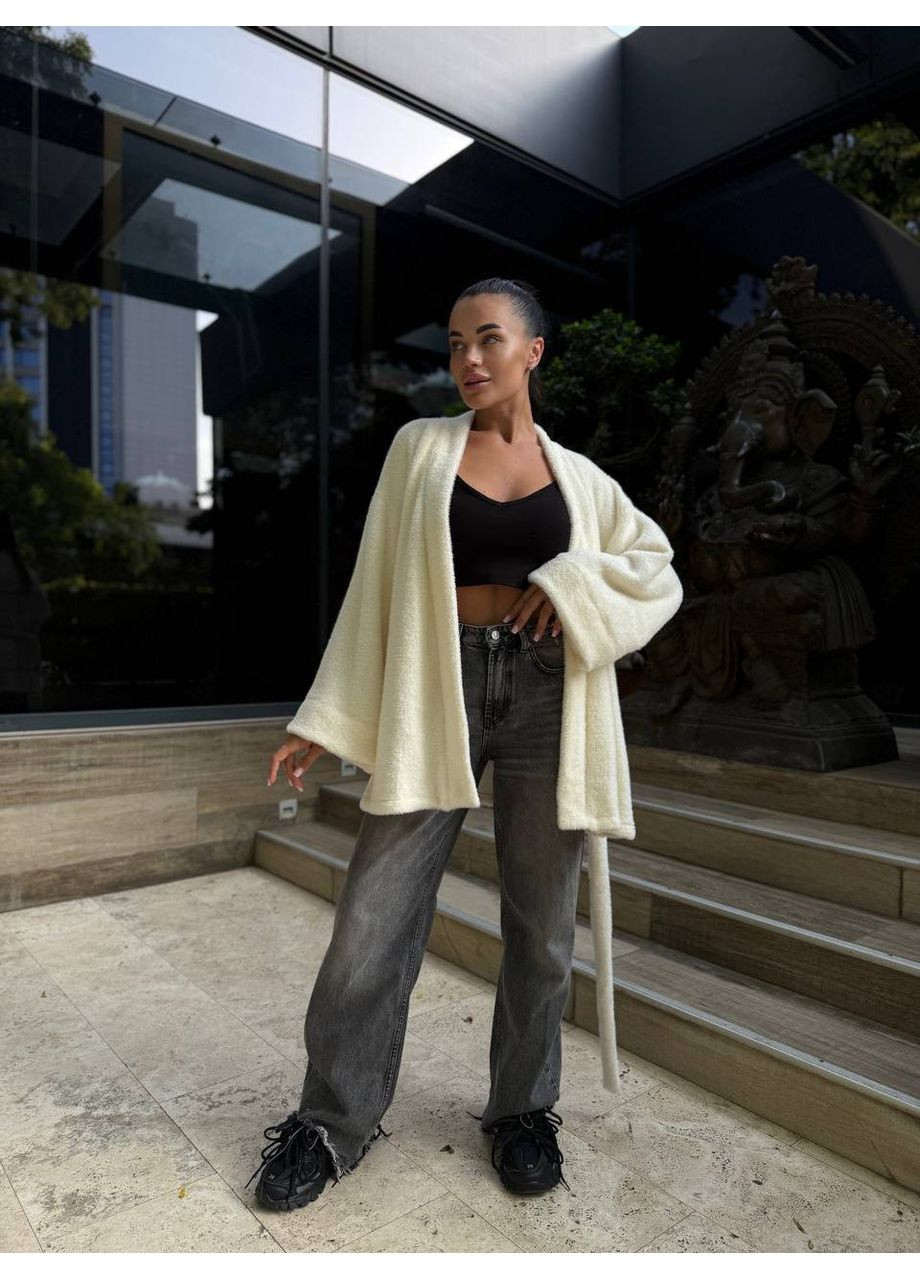 Молочный демисезонный кардиган Style Point