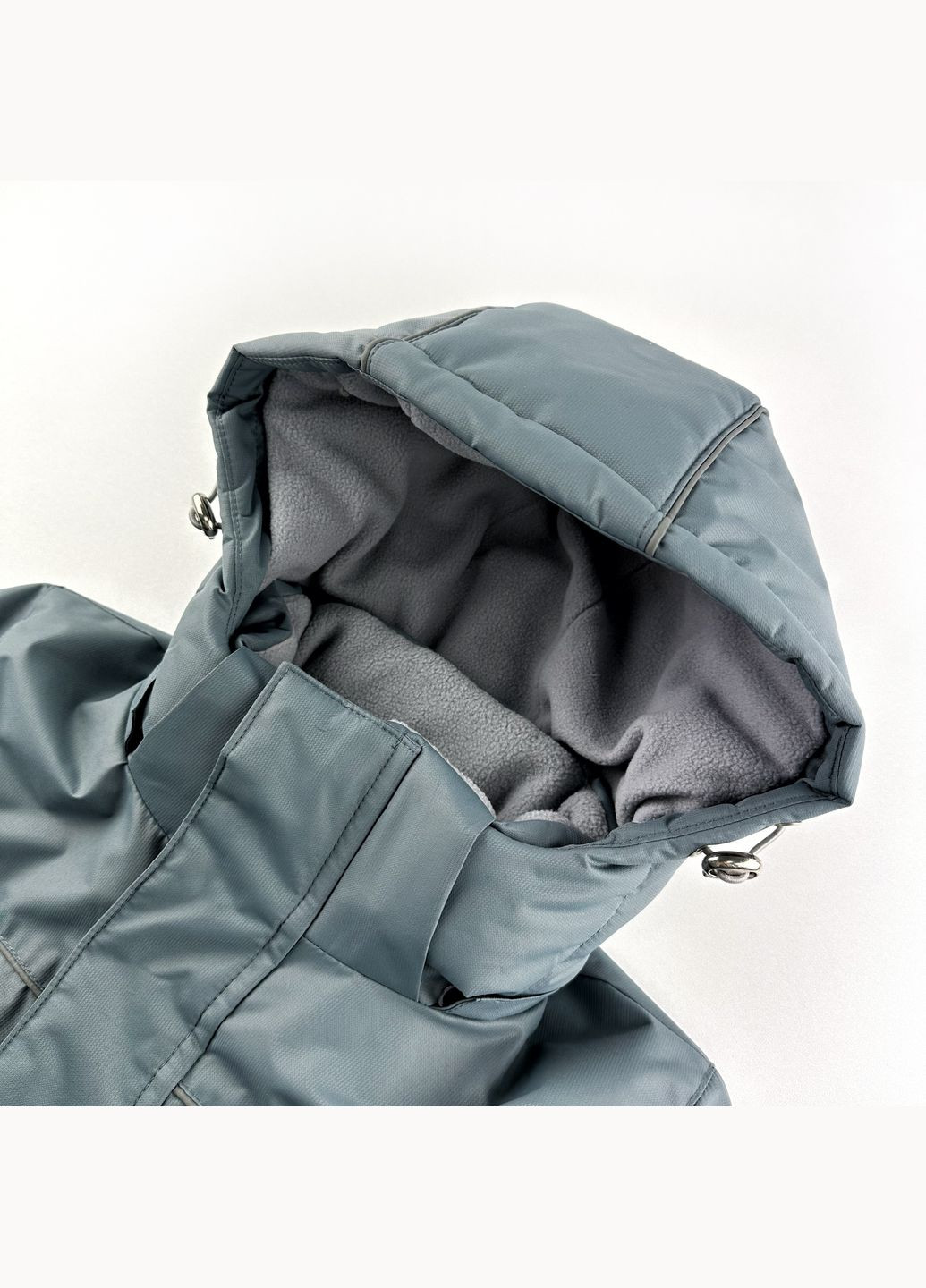 Серая зимняя куртка зимняя однотон зимний 1jac-fl-01-09244 Marakas