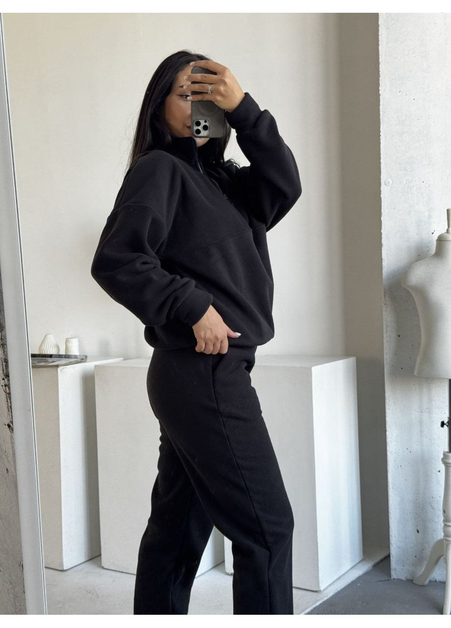 Флісовий жіночий костюм оверсайз,кофта та штани з кантиком,турецький фліс Полар Україна (365957272)