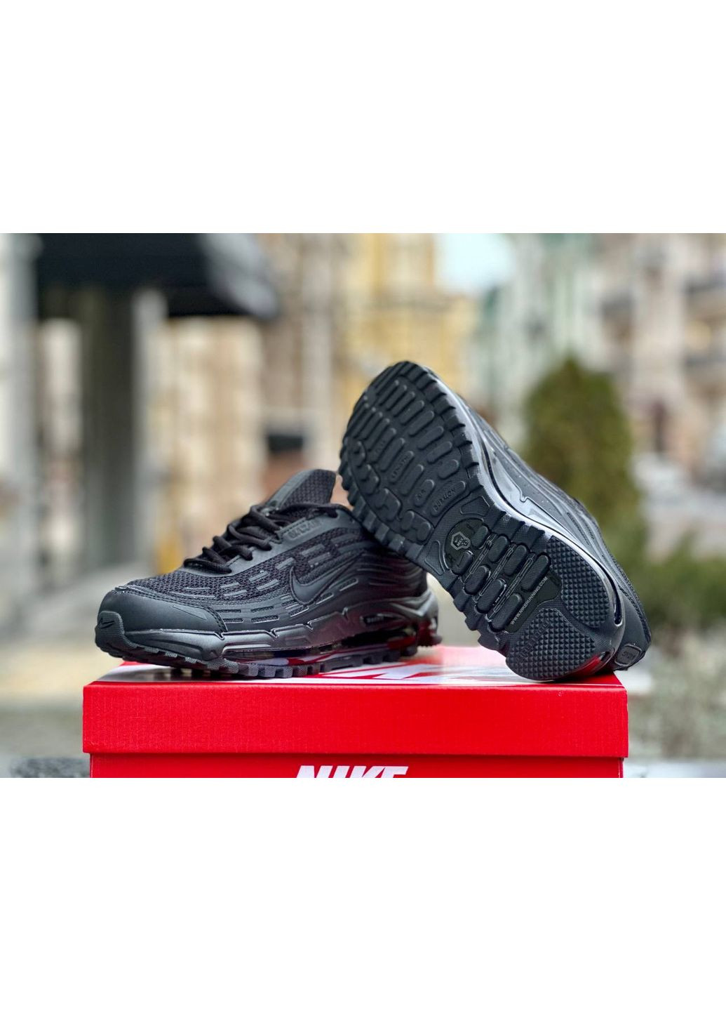 Чорні Осінні кросівки чоловічі nike air max tl 2.5 black найк аір макс тл 2.5 No Brand