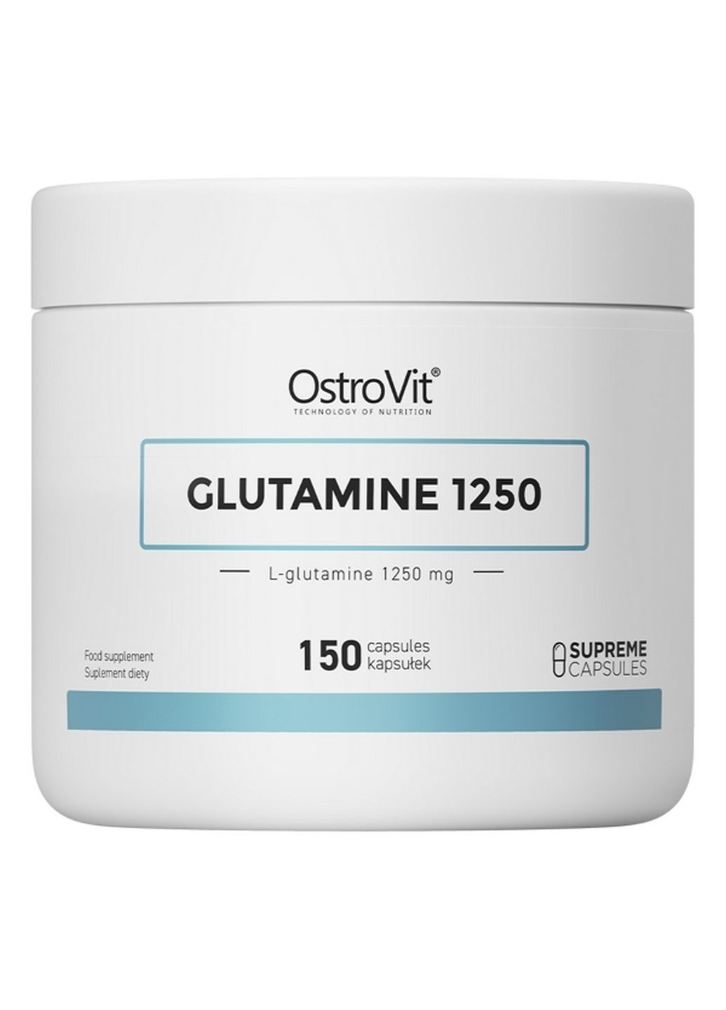 Аминокислота Glutamine 1250, 150 капсул Ostrovit (293420824)