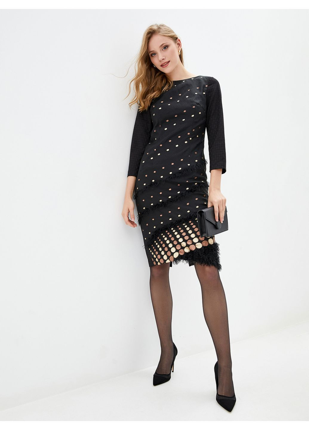 Чорна елегантна чорна сукня - ua42 / eu36 Iren Klairie