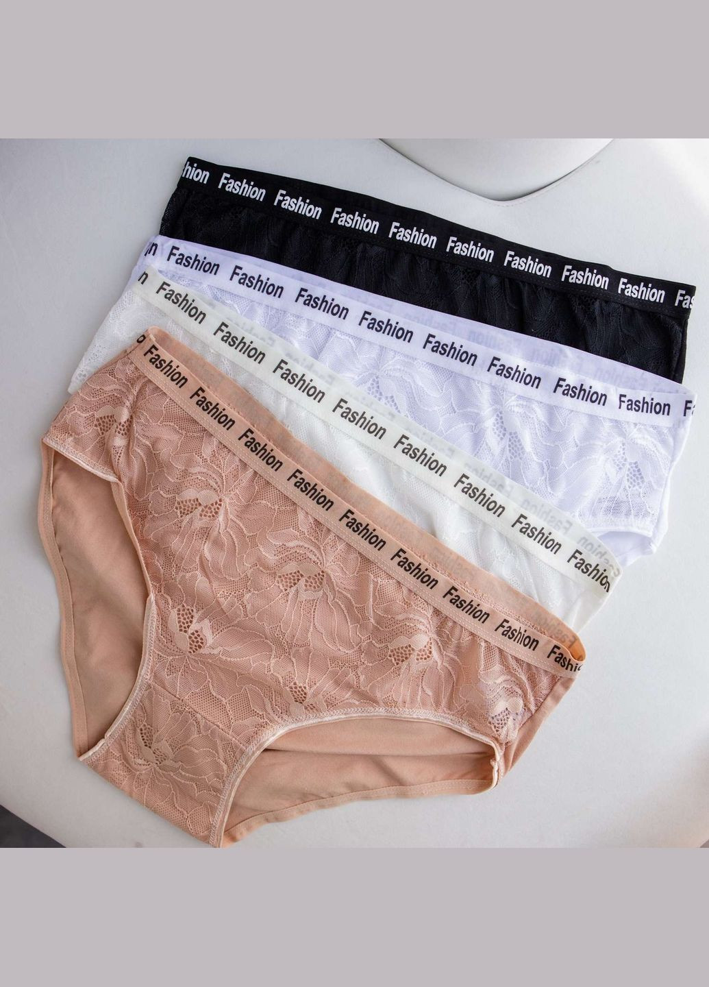 Трусики батал жіночі набором з 5 шт, мікс Nicoletta (304640165)