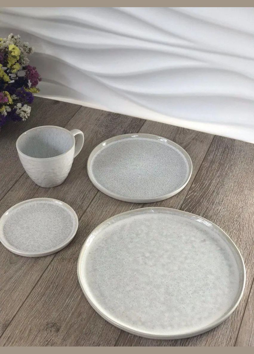 Тарілка десертна Уайт стоун JM-1535-W 21 см Olens (347229496)