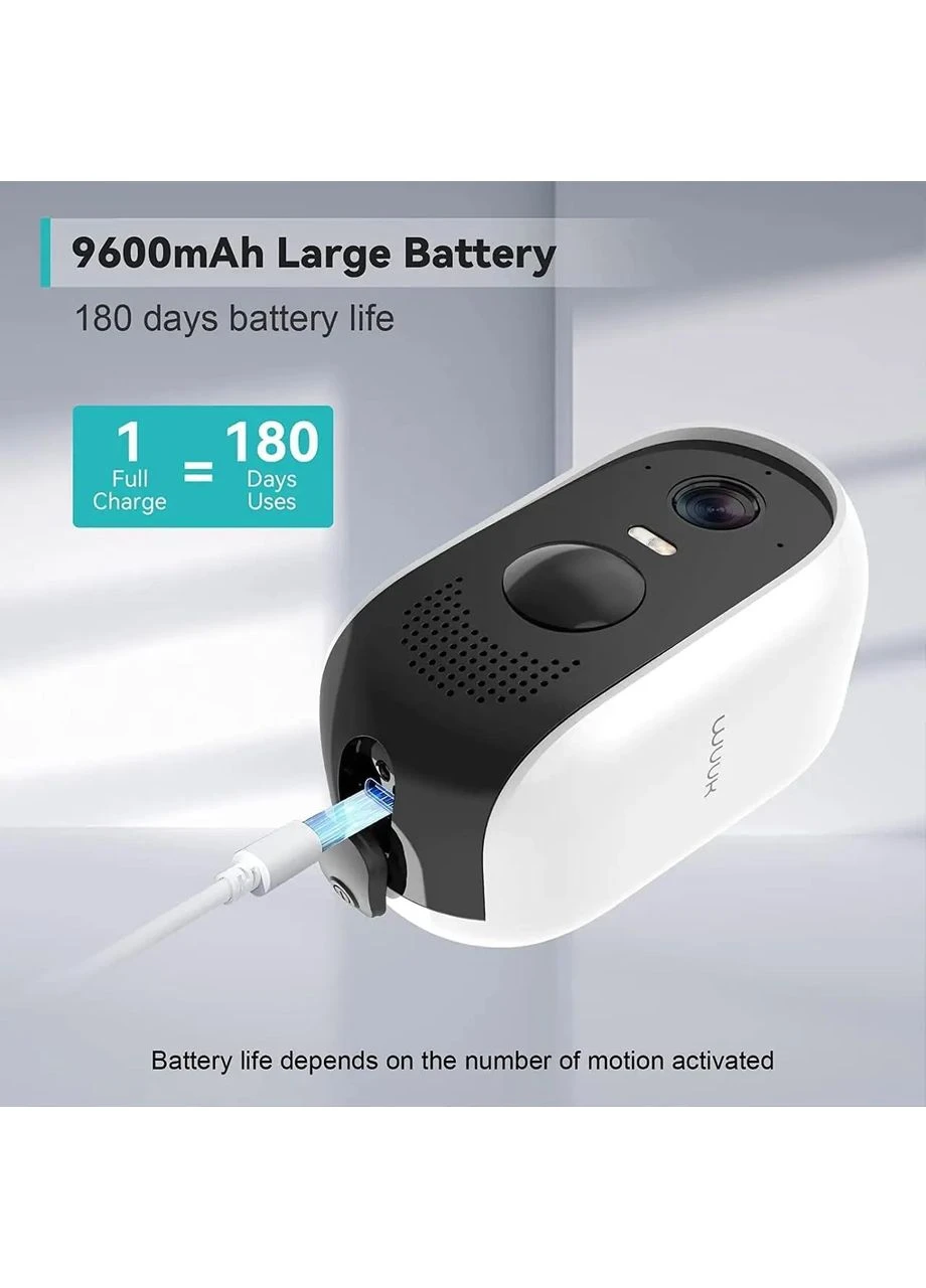 Уценка Комплект беспроводных камер видеонаблюдения WUUK 2K Cam Pro Kit Y0410 (2 камеры + базовая станция) Wi-Fi IP67 32GB No Brand (393979083)