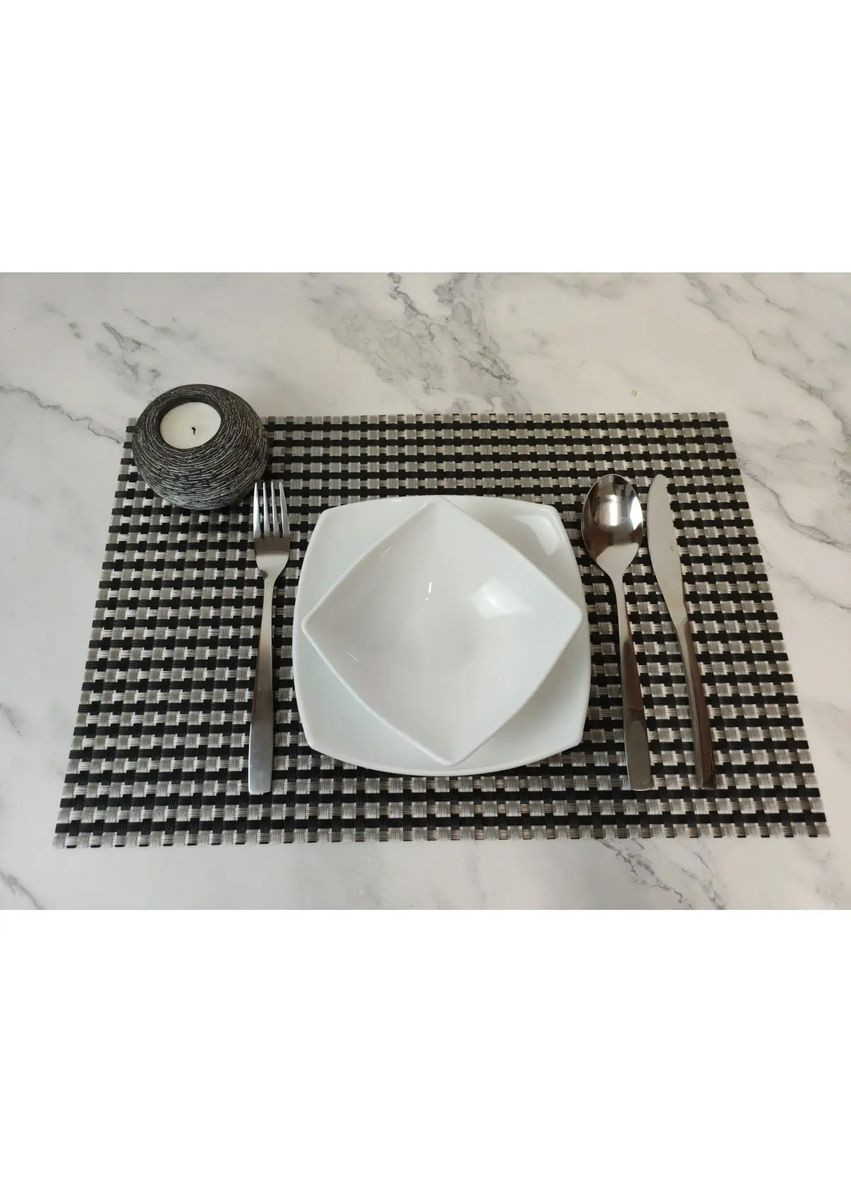 Килимок для сервірування 10 шт Ретро 45х30см сірий VS-PM3045-30 (136348) Versailles (341318968)