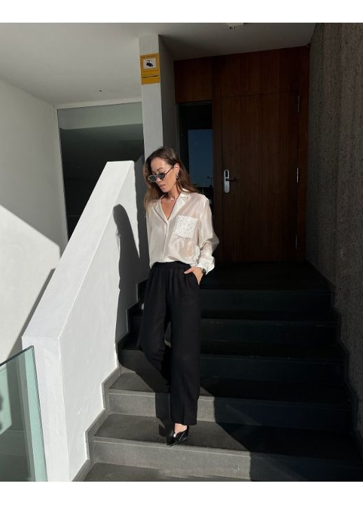 Светло-жёлтая рубашка collection с вышивкой в стиле loewe Zara