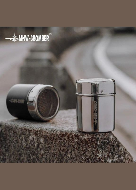 Какао шейкер 150 ml. MHW-3Bomber диспенсер Sprinkle Powder Silver (R-SP5365S-VS) No Brand (303975417)