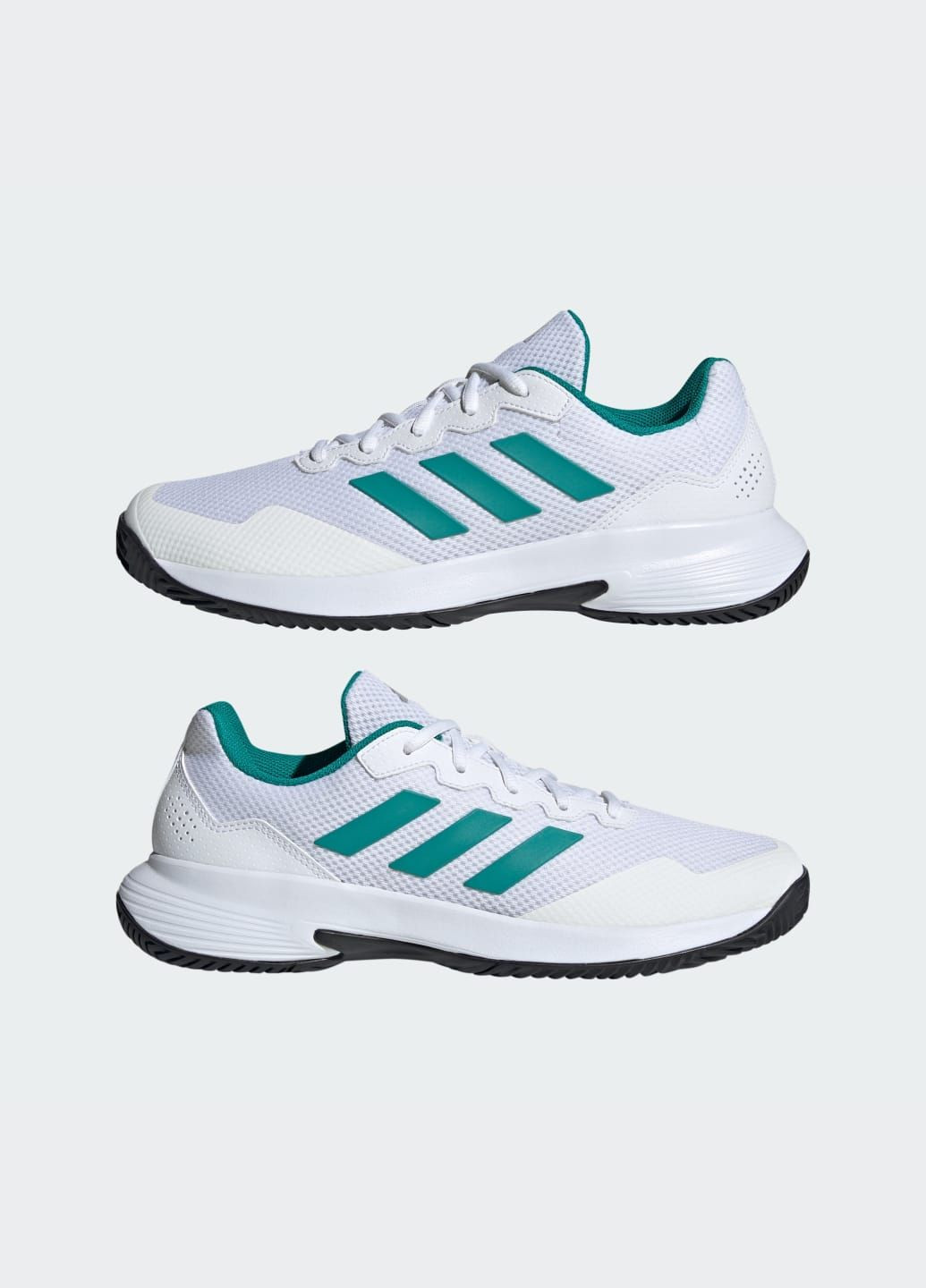 Белые летние кроссовки для тенниса gamecourt 2.0 adidas