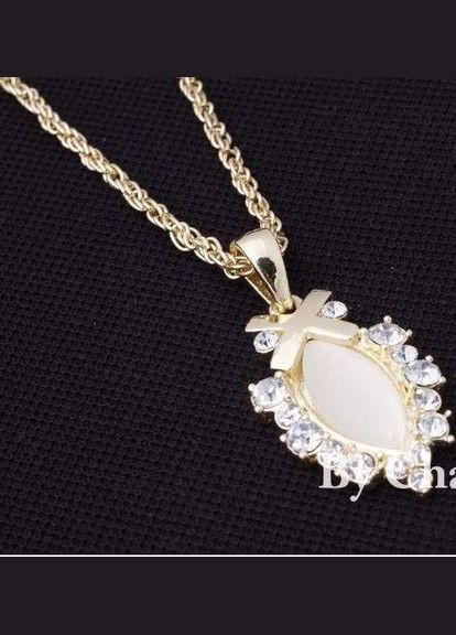 Полочённая подвеска на цепи кулон с лунным камнем, 1453 Fashion Jewelry (336949500)