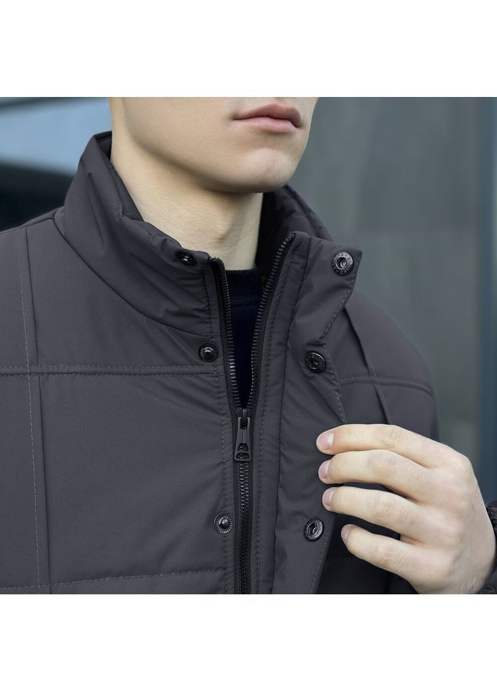 Темно-сіра демісезонна куртка axmont темно-сірий Pobedov