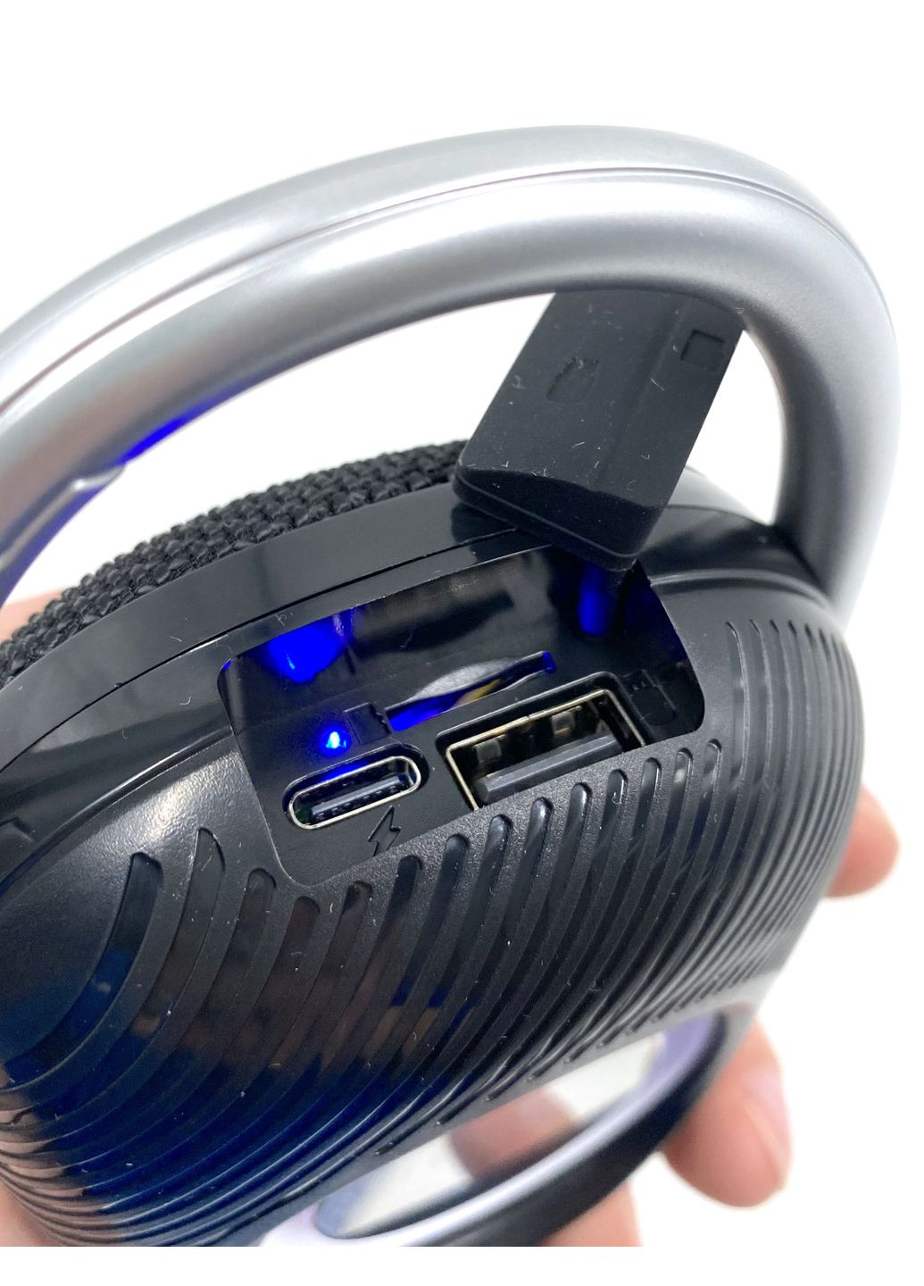 Колонка беспроводная,, Bluetooth, с плеером, объёмный звук, радио, басы, подсветка, T&G (329434305)