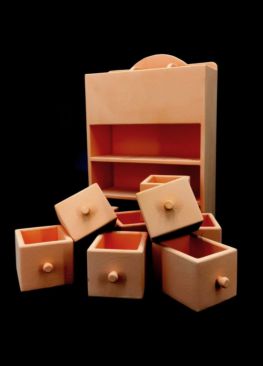 Мини-комод из дерева Чункай грейпфрут (МНК-008454) No Brand (328227377)