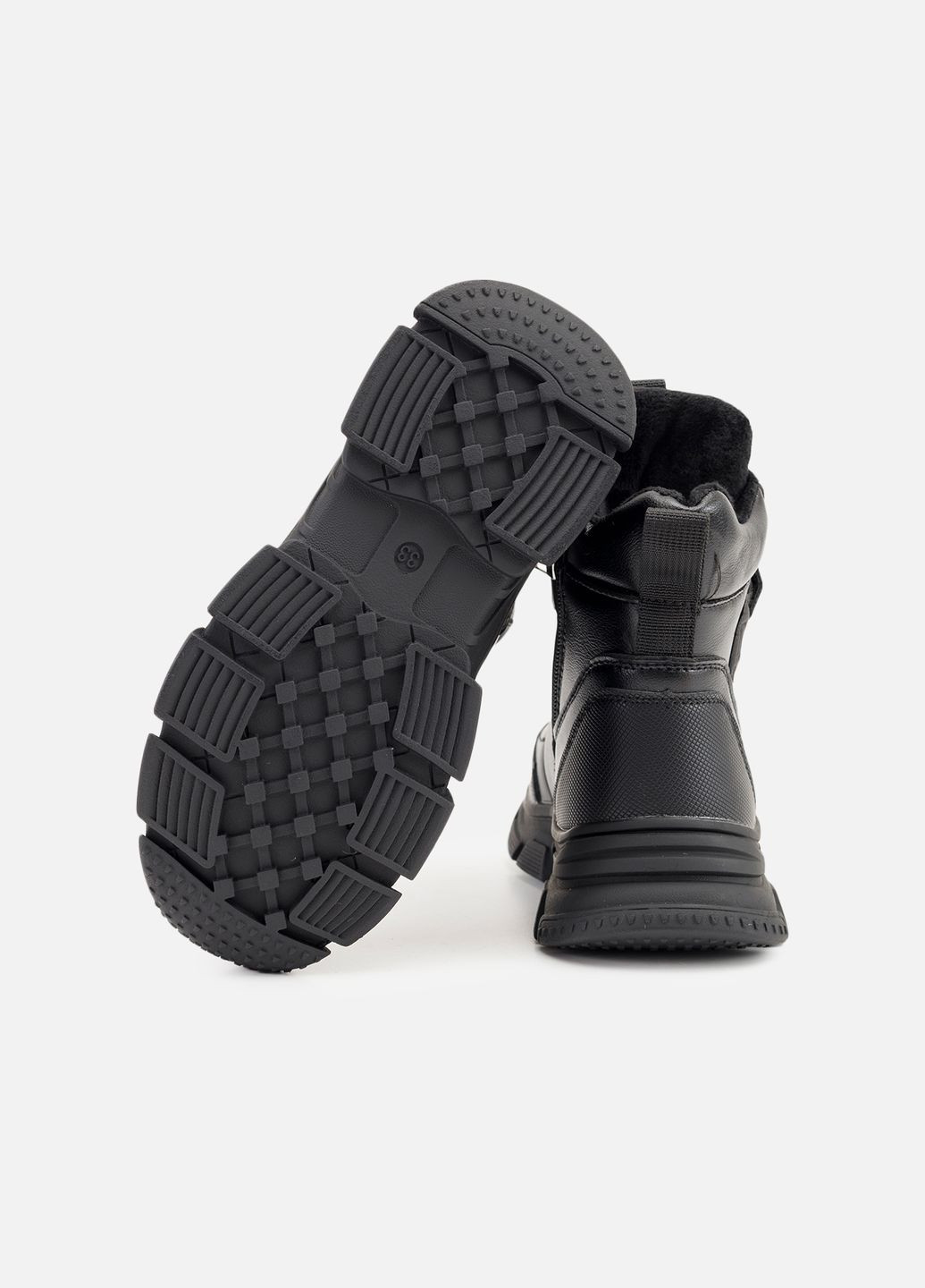 Черные зимние ботинки для мальчика цвет черный cb-00260723 Buddy Sheep