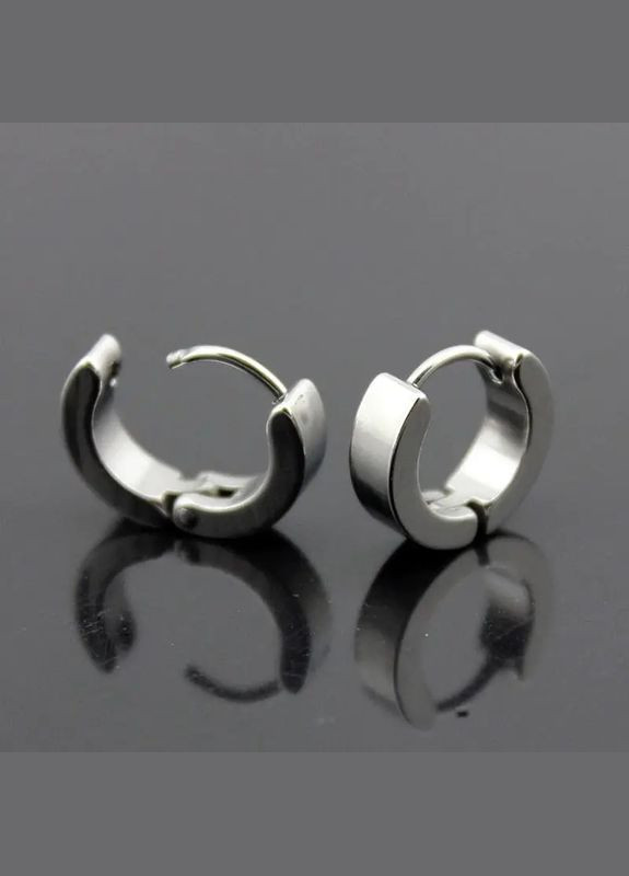 Сережки-кільца у вухо широка з медичної нержавіючої сталі Fashion (301213747)