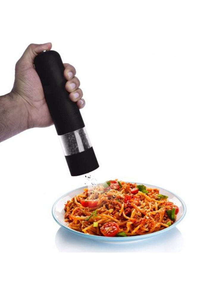 Электрическая мельница для специй перца и соли автоматическая перечница солонка измельчитель с подсветкой Black No Brand (360531900)