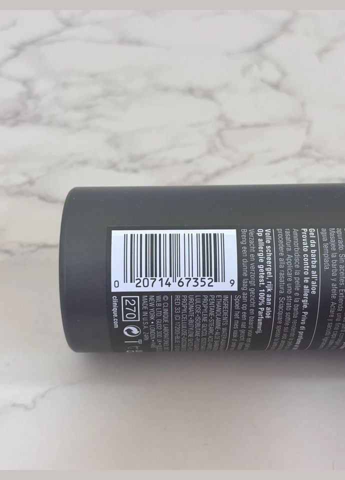 Мужской гель для бритья Aloe 125 мл Clinique (331769892)