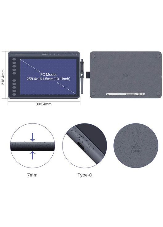 Графический планшет HS611 + перчатка (HS611) Huion (347175198)