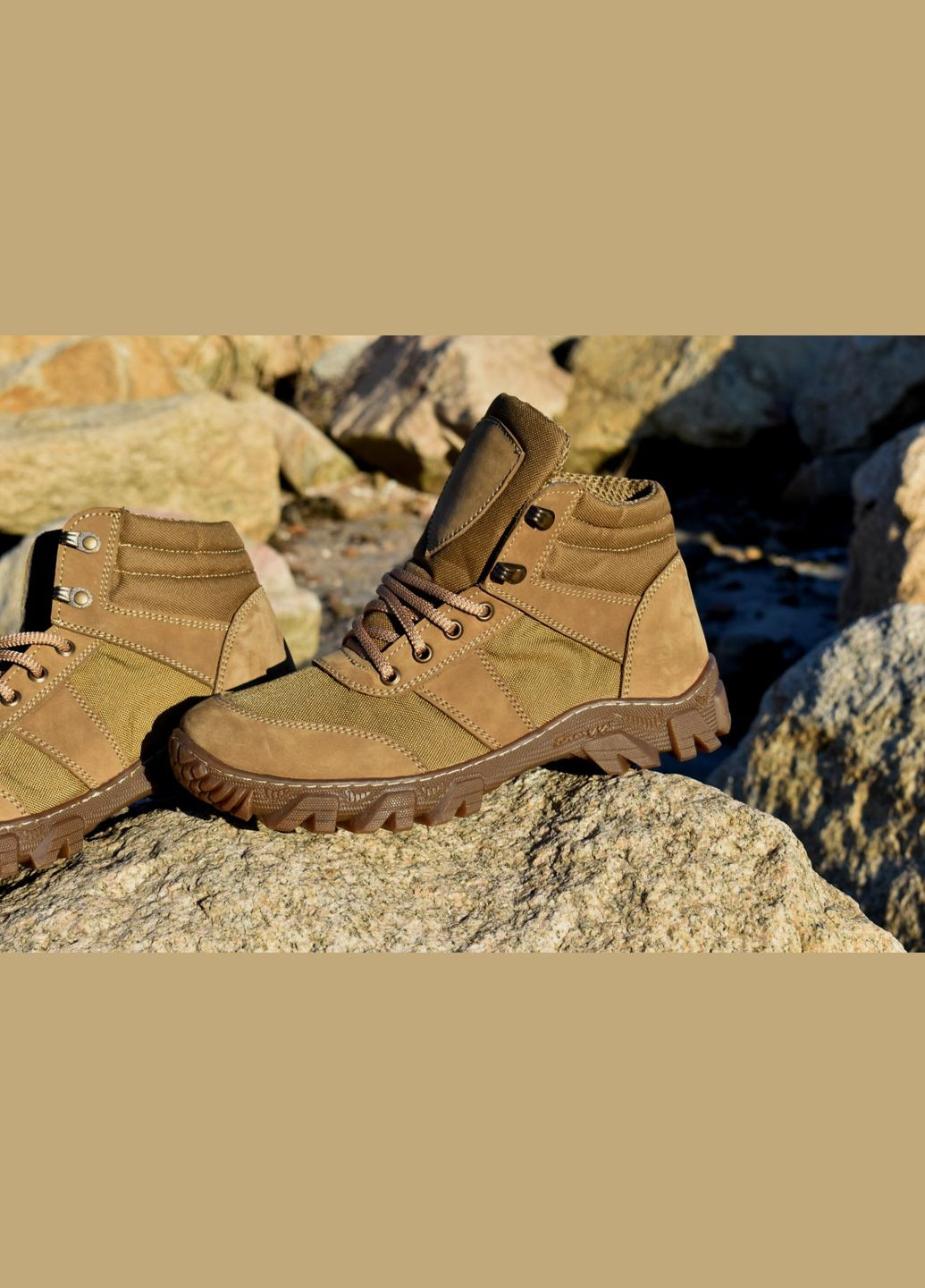 Військові Чоловічі Тактичні Берці Зимові. 36-48р Койот. Легкі та зручні! MSZM-1016 No Brand (301143201)